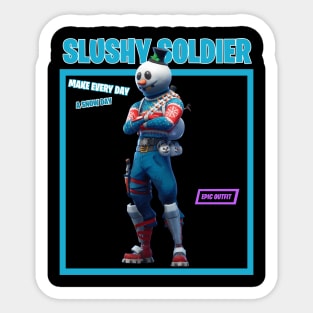 Slushy Soldier Sticker